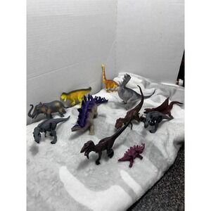 Dinosaur Toy Figures Lot Kids Collection Prehistoric Beasts Play Set Asst‎ 10 pc